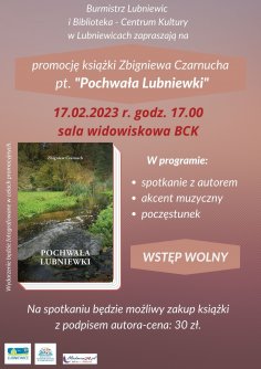 Spotkanie z autorem książki "Pochwała Lubniewki"