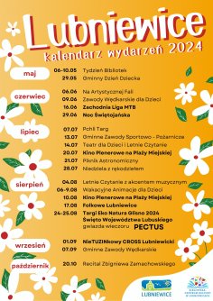 Kalendarz wydarzeń lato 2024